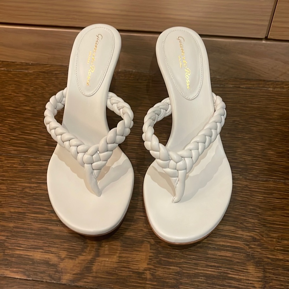 Women's Gianvito Rossi braided mid-heel sandals